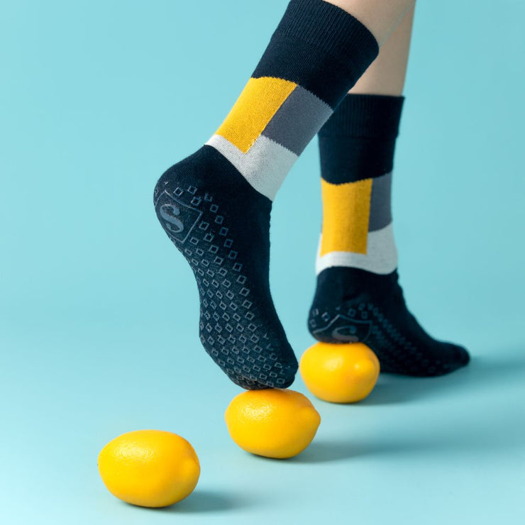 Lemon Crash | Grip Socks